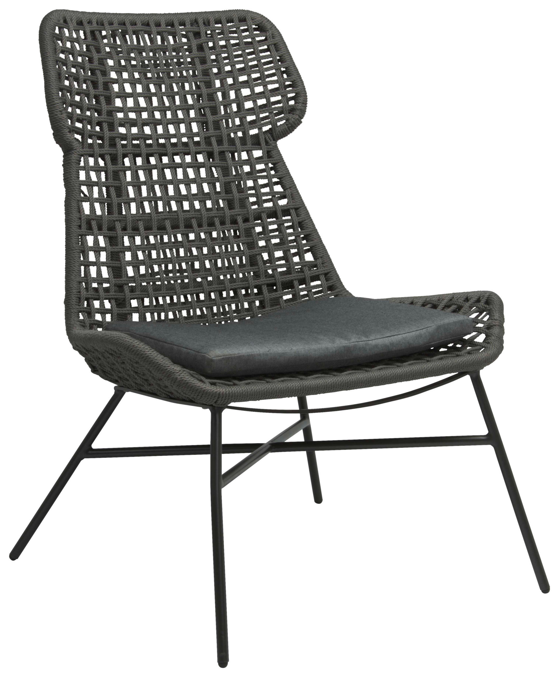 GARTEN-RELAXSESSEL Aluminium  - Platinfarben/Anthrazit, Basics, Textil/Metall (78/101/84,5cm) - Stern