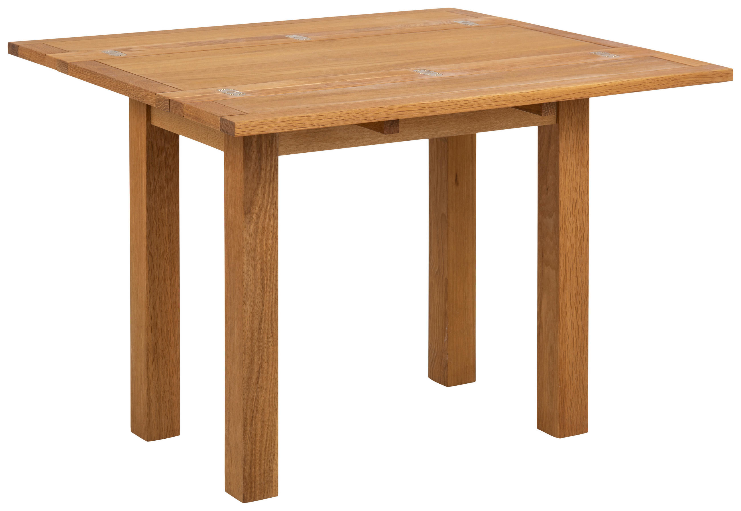 JEDILNA MIZA, furnirano, delno masivno hrast barve hrasta  - barve hrasta, Trend, leseni material/les (45-90/100/75cm) - MID.YOU