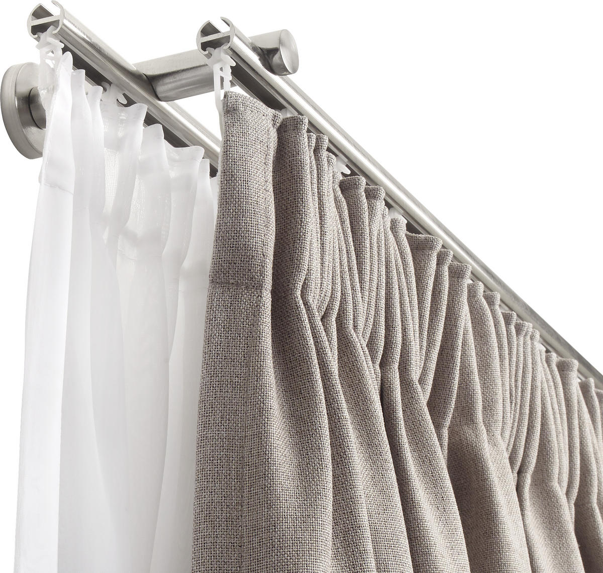 RUNDSTANGENGARNITUR 240 cm  - Basics, Metall (240cm) - Homeware