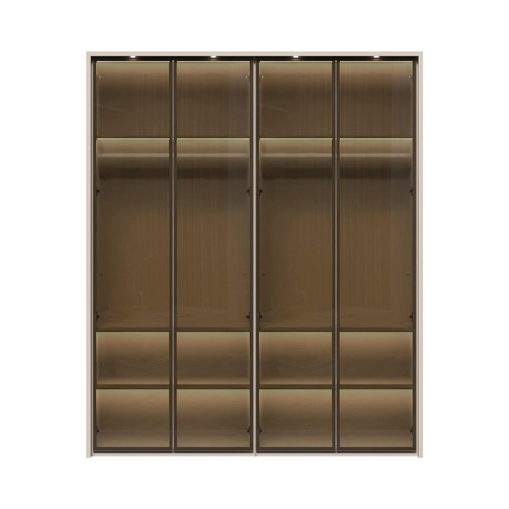 ORMAR SA KLASIČNIM VRATIMA  187/226/60 cm  - Dizajnerski, staklo/metal (187/226/60cm)