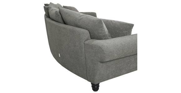 BIGSOFA Flachgewebe Grau, Olivgrün  - Schwarz/Olivgrün, KONVENTIONELL, Holz/Textil (290/78/115cm) - Carryhome