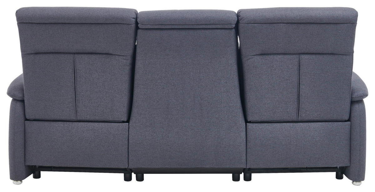 TRAPEZSOFA Flachgewebe Anthrazit  - Anthrazit, KONVENTIONELL, Textil (222/107/102cm) - Pure Home Comfort