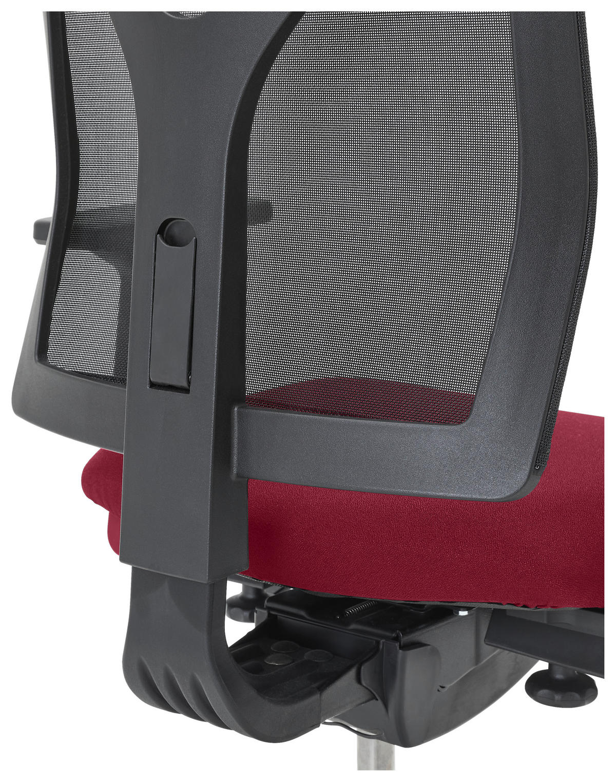 DREHSTUHL Bordeaux  - Bordeaux/Schwarz, KONVENTIONELL, Kunststoff/Textil (63/105/46cm) - Dieter Knoll