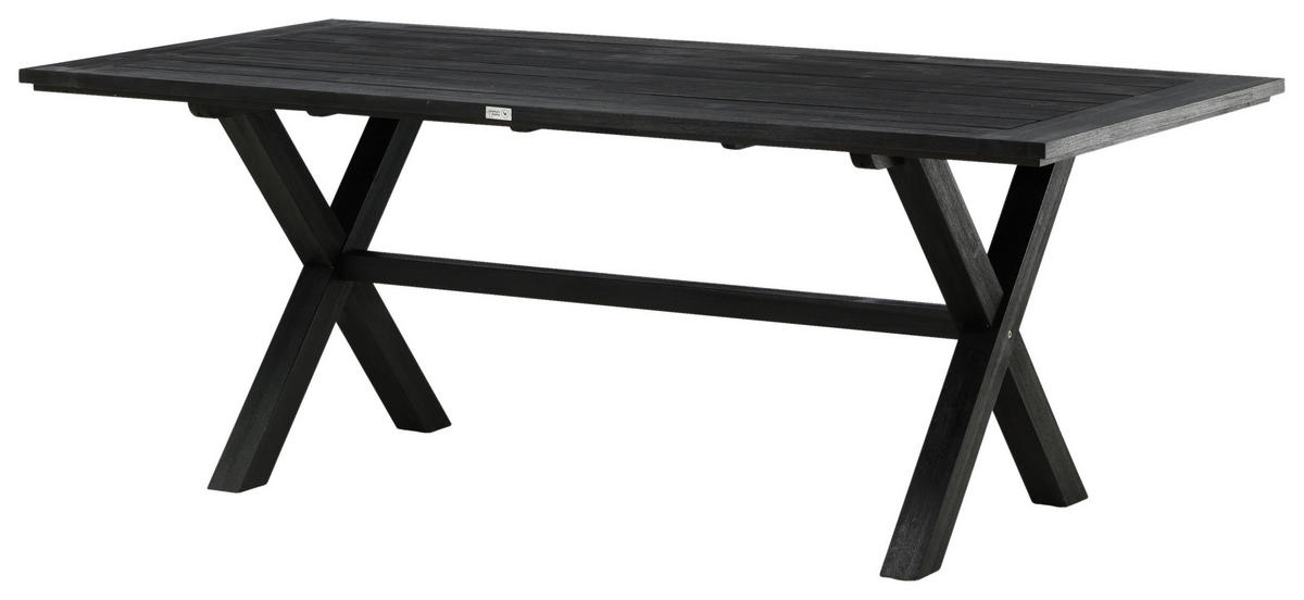 UTEBORD trä rektangulär  - svart, Klassisk, trä (200/100/75cm) - Gardenson