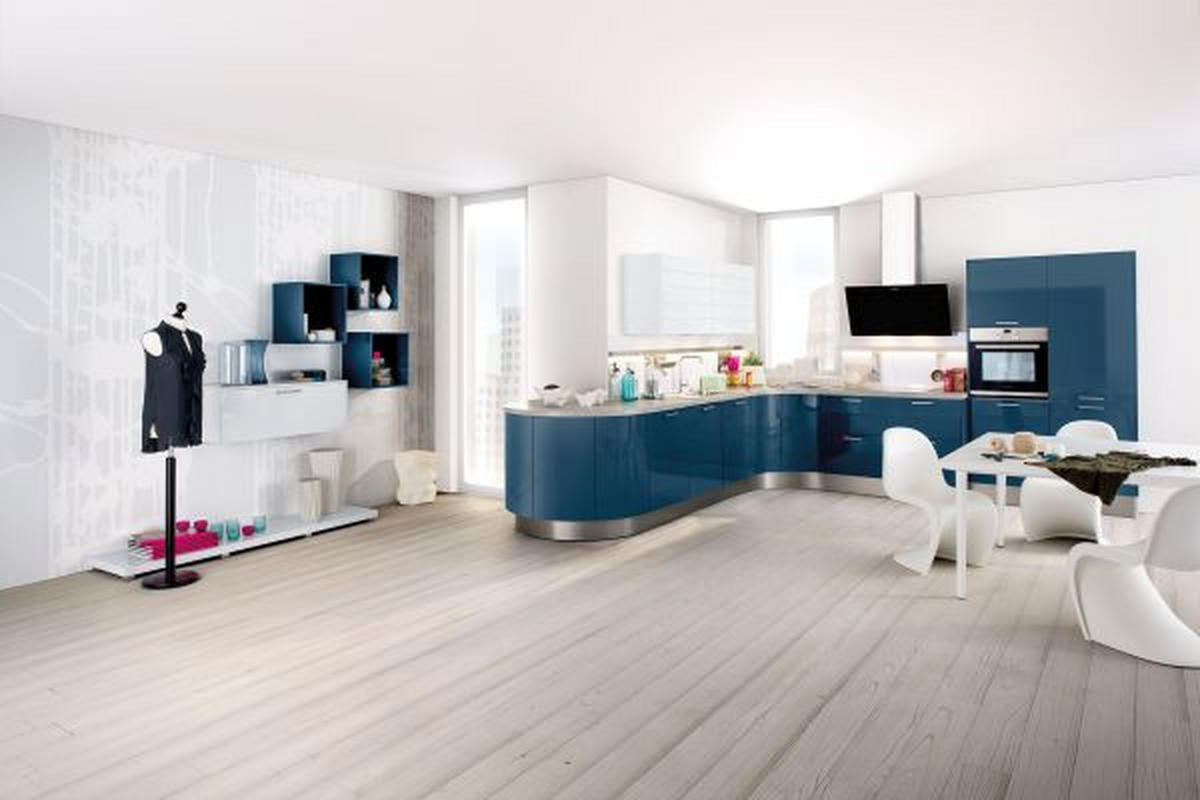 UGRADNA KUHINJA - sivo-braon, Lajfstajl, pločasti materijal - Moderano