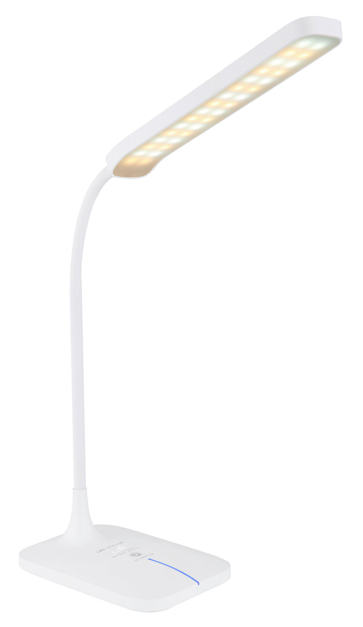 LED-SVETILKA ZA PISALNO MIZO  Urano  43/12,8 cm           - bela/opal, Basics, umetna masa (43/12,8cm) - Globo