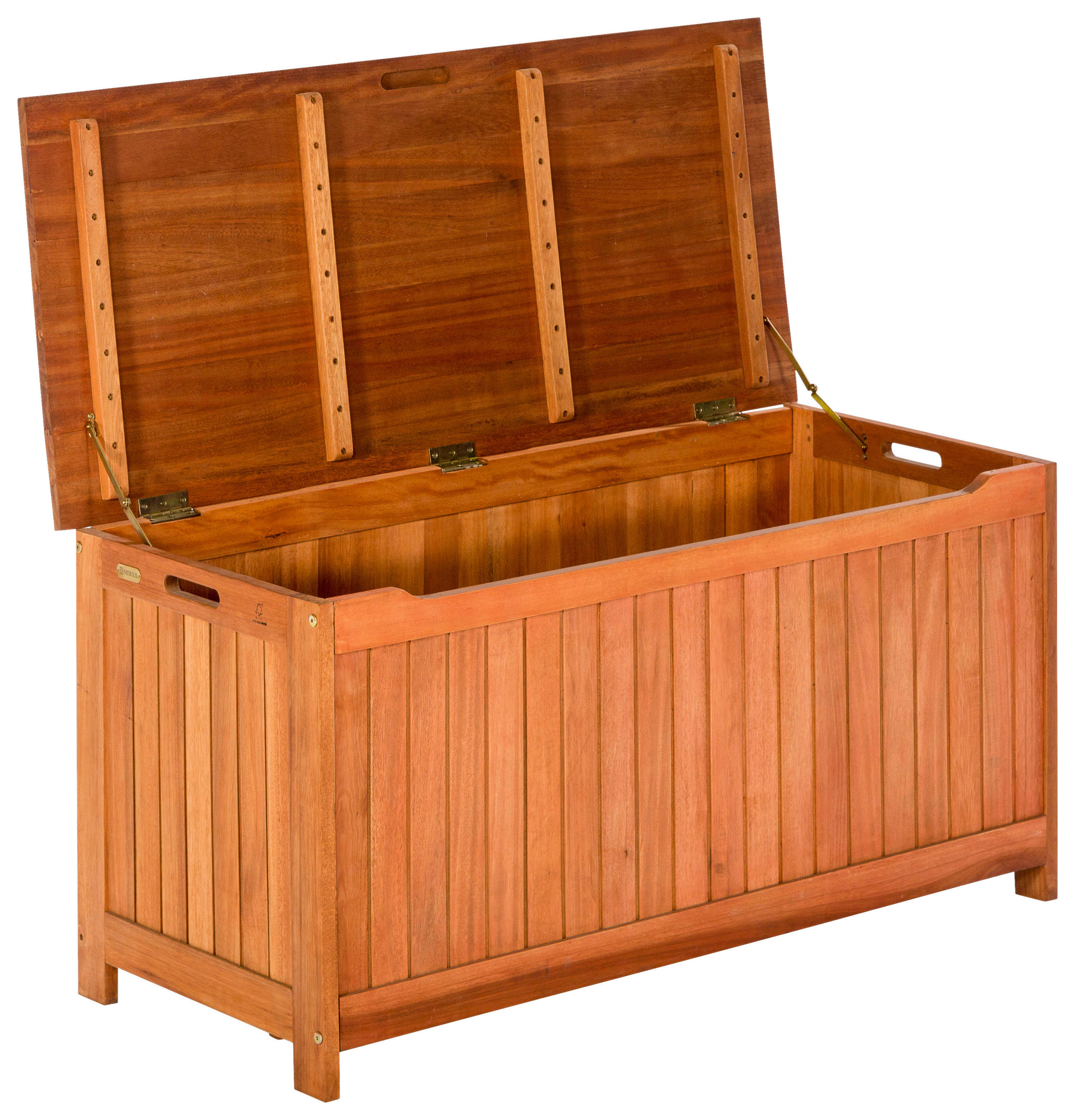 KISSENBOX 125/50/51 cm  - Naturfarben, KONVENTIONELL, Holz (125/50/51cm) - Gardenson
