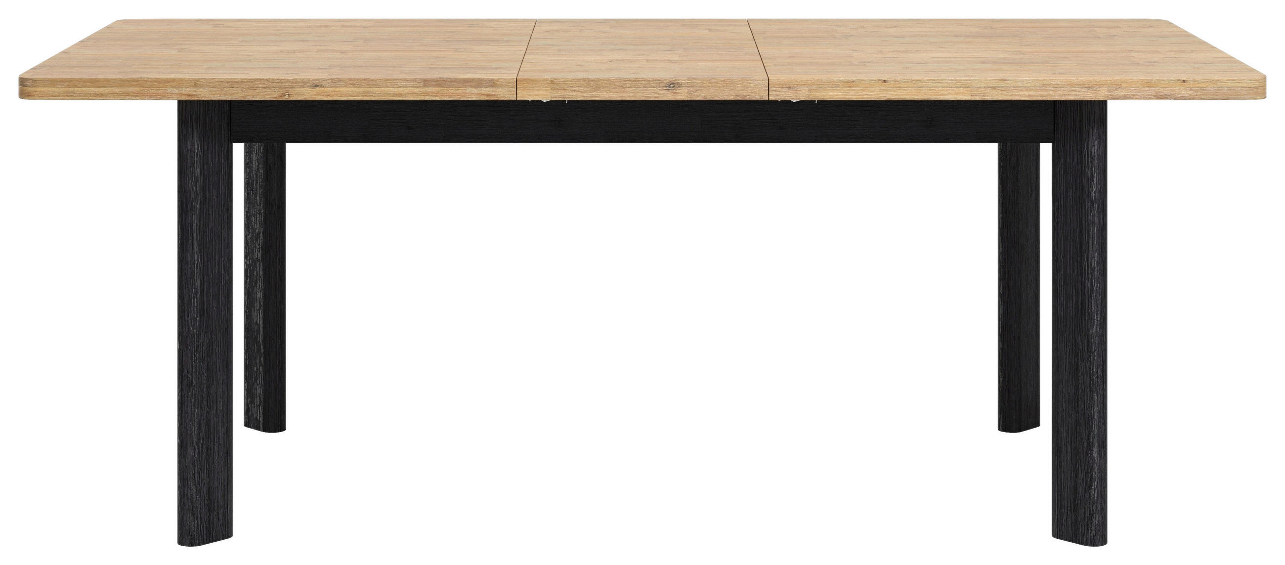 ESSTISCH in Holz 160-200/90/76 cm  - Schwarz/Akaziefarben, LIFESTYLE, Holz (160-200/90/76cm) - Landscape