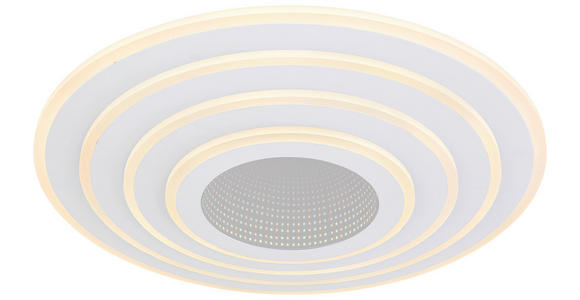 LED-DECKENLEUCHTE 50/6,5 cm    - Weiß, Design, Kunststoff/Metall (50/6,5cm) - Novel