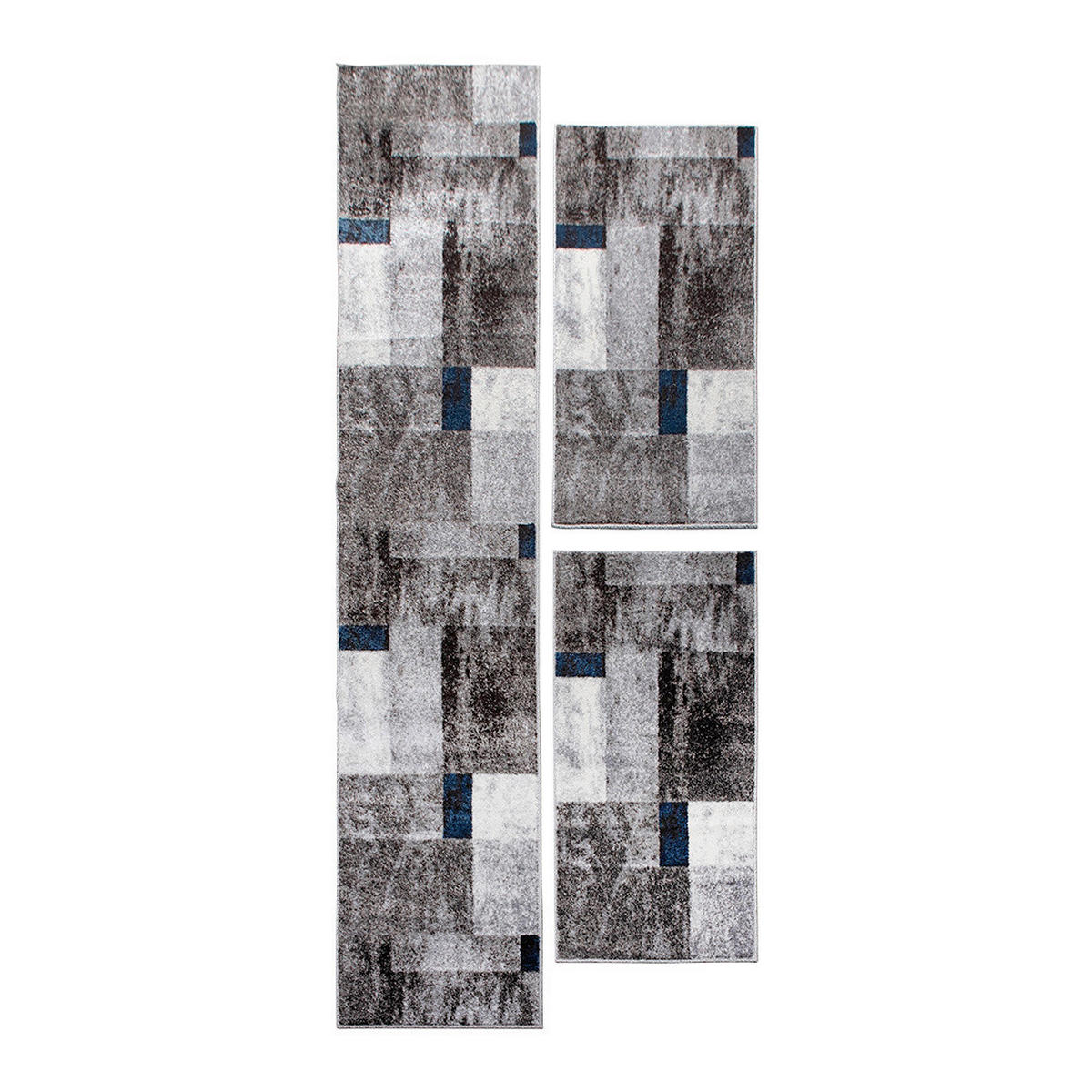 LÄUFER 67/620 cm Phoenix-6042  - Blau/Grau, Design, Kunststoff/Textil (67/620cm) - Novel