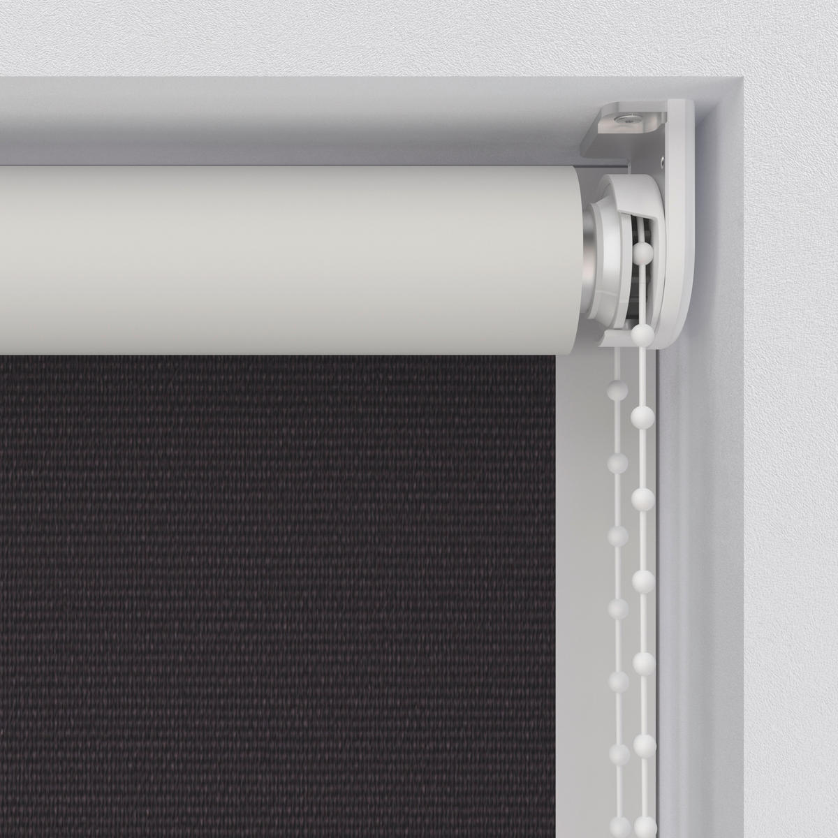 VERDUNKELUNGSROLLO 90/275 cm  - Schwarz, Design, Textil (90/275cm)
