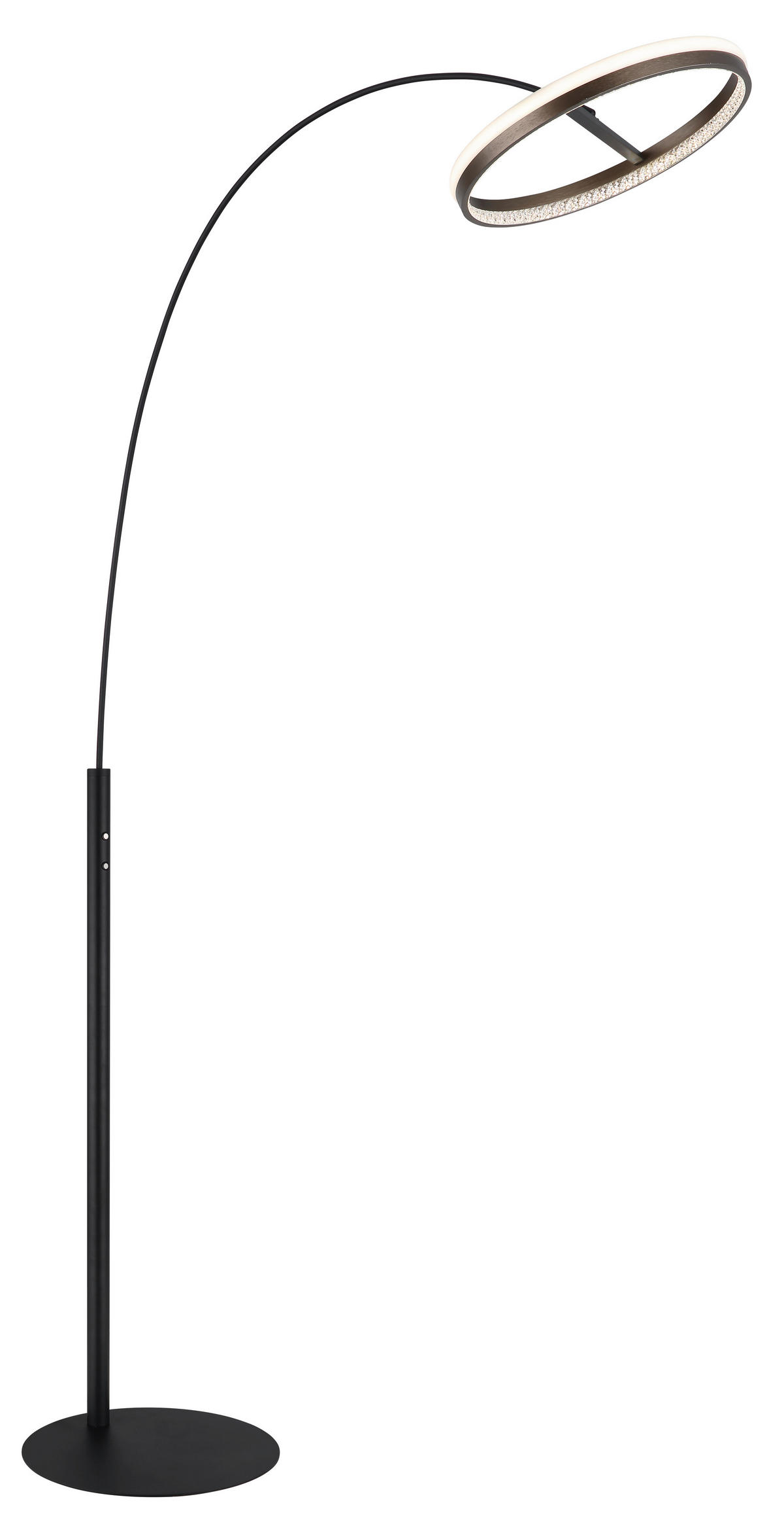 LED SVJETILJKA PODNA DELLA  - bijela/tamno siva, Design, metal/plastika (92,5/39,5/190,4cm) - Globo