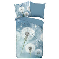 WENDEBETTWÄSCHE Wishfull Renforcé 135/200 cm  - Blau, Natur, Textil (135/200cm)