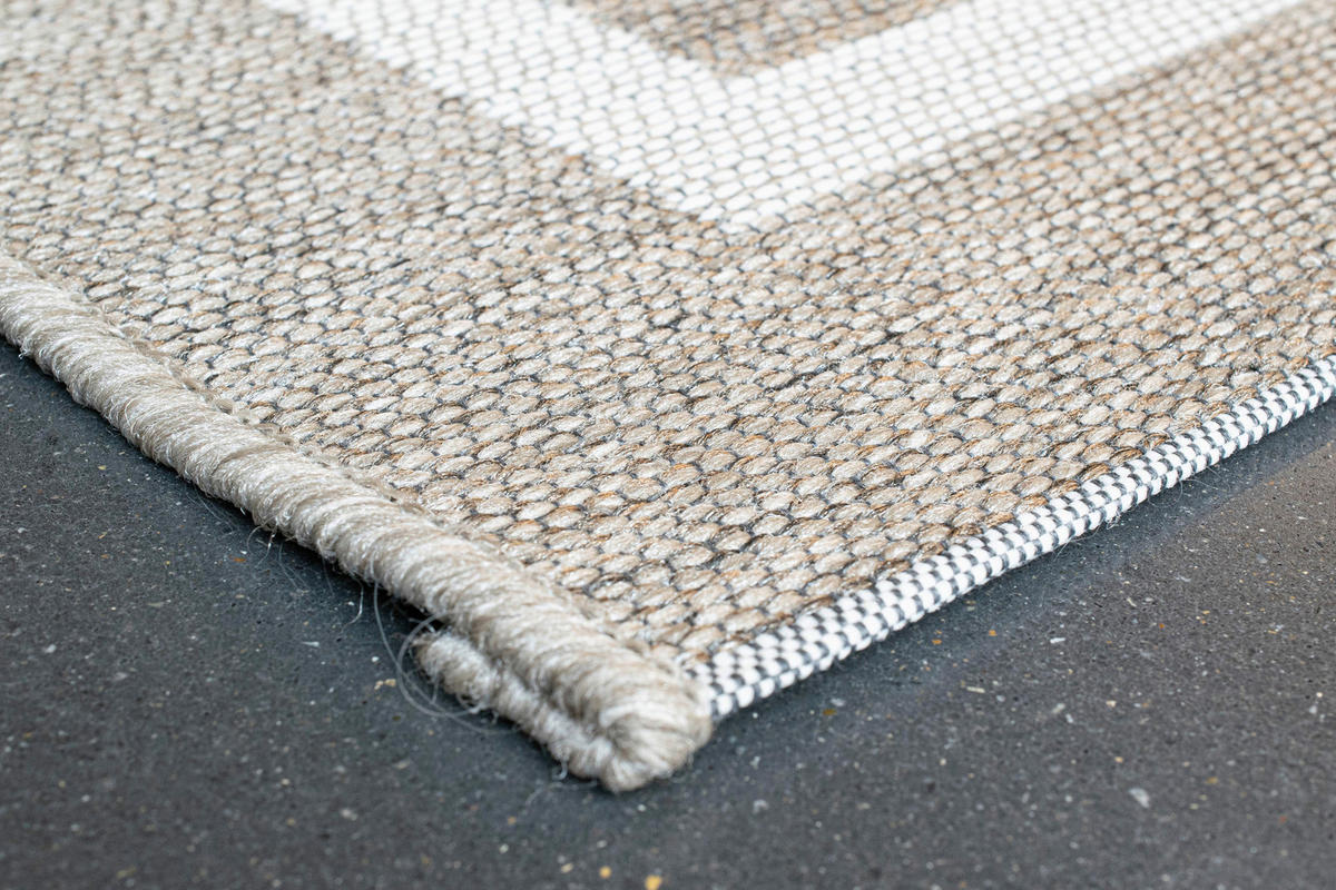 WEBTEPPICH 80/150 cm Amalfi Grau, Taupe, Hellgrau  - Taupe/Hellgrau, KONVENTIONELL, Textil (80/150cm)