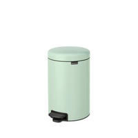 PEDÁLOS SZEMETES 12 l  - jadezöld/fekete, Design, műanyag/fém (12l)