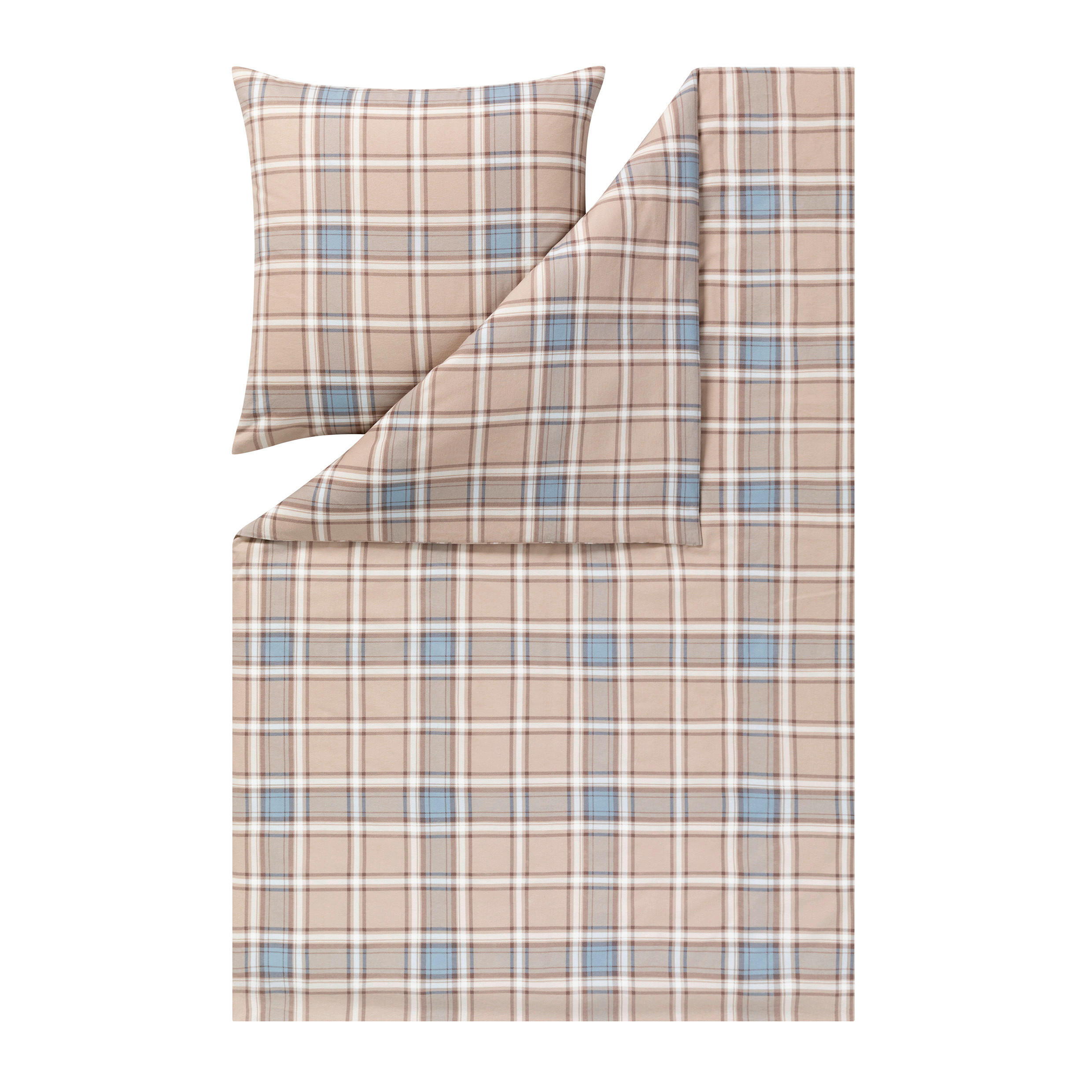BETTWÄSCHE Impulse Flanell 155/220 cm  - Beige, Design, Textil (155/220cm) - Estella
