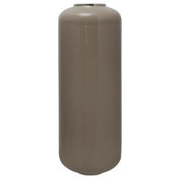 BODENVASE  - Taupe/Silberfarben, Trend, Metall (30/81cm) - Kayoom