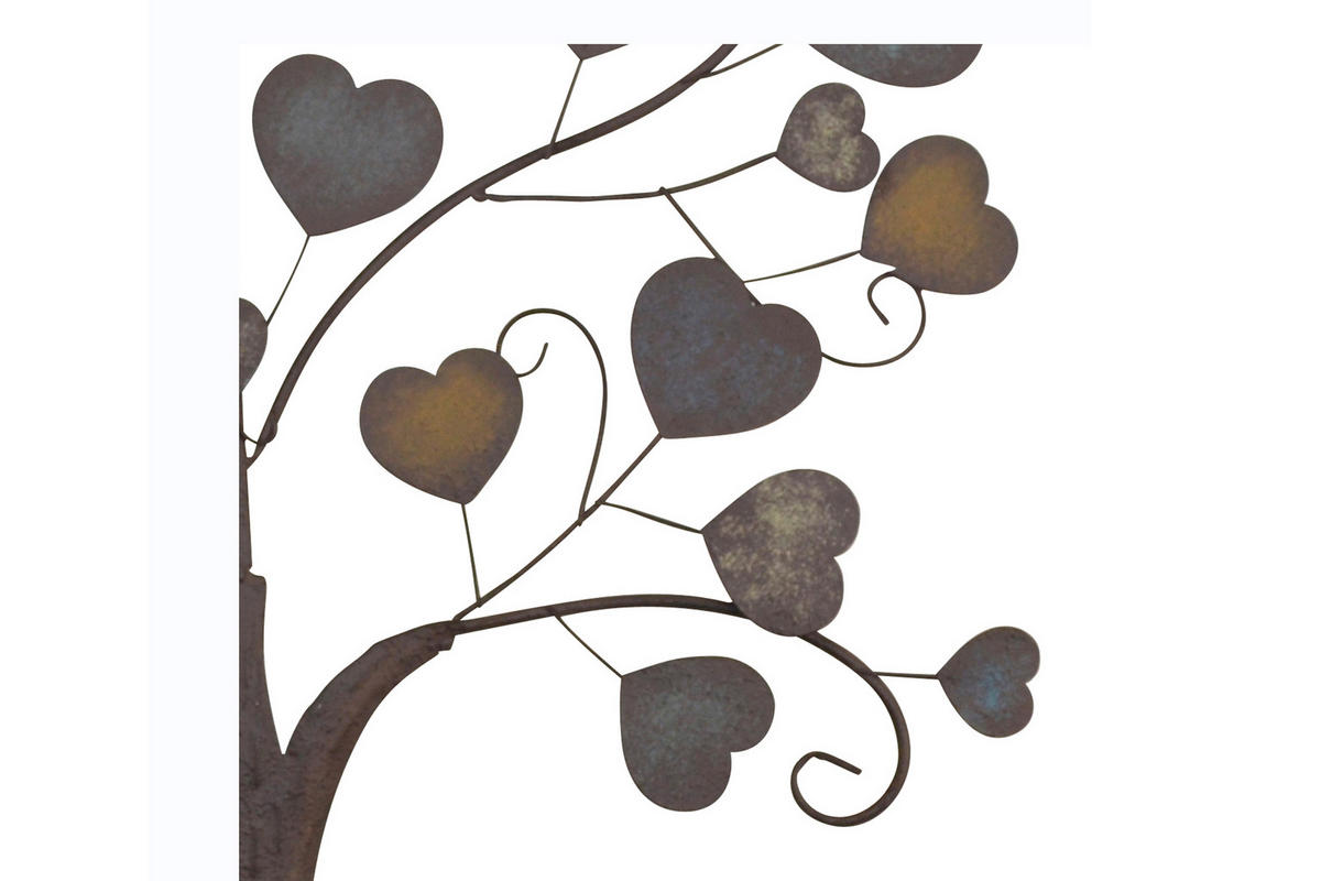 WANDDEKO Metall  - Dunkelbraun/Schwarz, Design, Metall (3/60/75cm) - MID.YOU