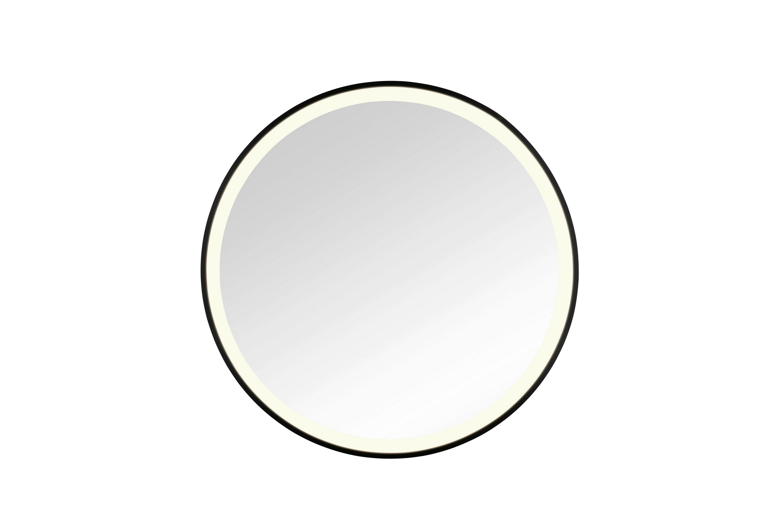 LEUCHTSPIEGEL 60/60/4 cm  - Schwarz, Trend, Glas/Metall (60/60/4cm) - Boxxx