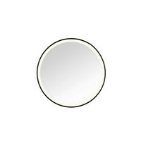 LEUCHTSPIEGEL 60/60/4 cm  - Schwarz, Trend, Glas/Metall (60/60/4cm) - Boxxx