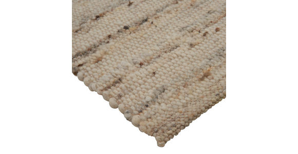 HANDWEBTEPPICH 70/130 cm Nova Creme  - Creme, KONVENTIONELL, Textil (70/130cm) - Linea Natura