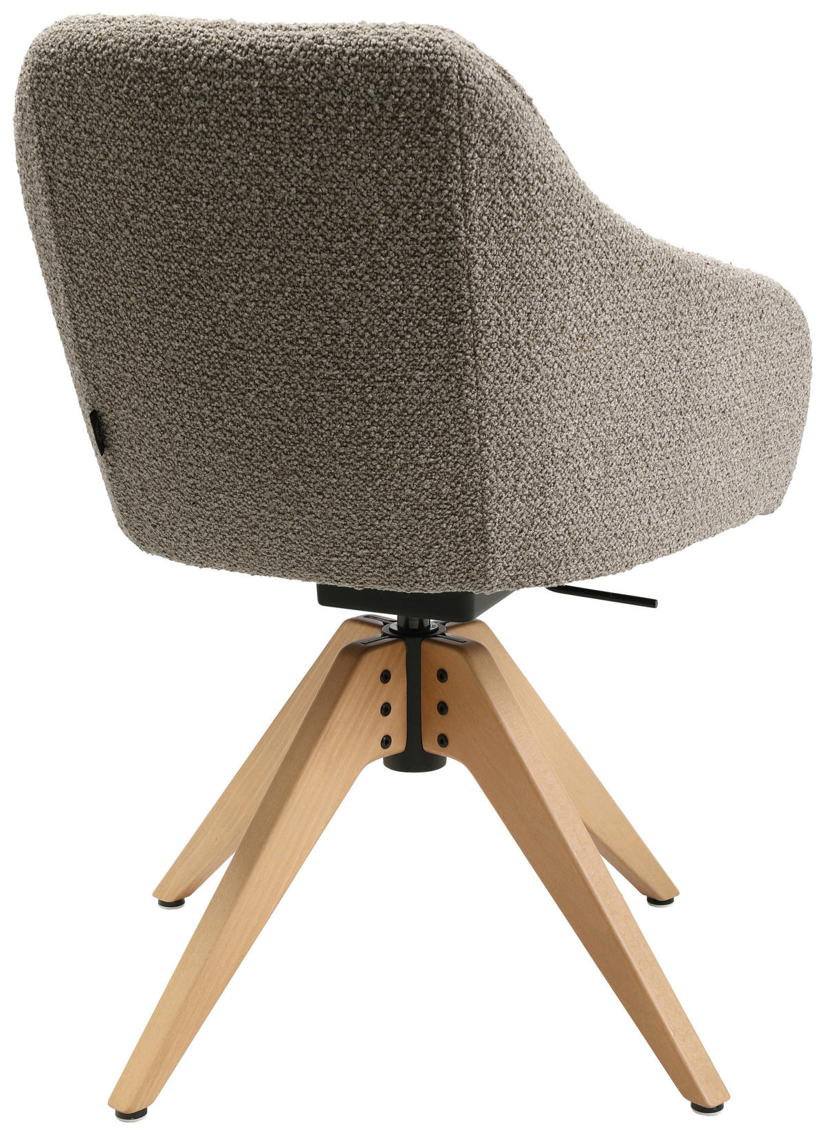 ARMLEHNSTUHL  in Flachgewebe  - Eichefarben/Naturfarben, Design, Holz/Textil (58/82,5-85,2/60cm) - Johann Jakob