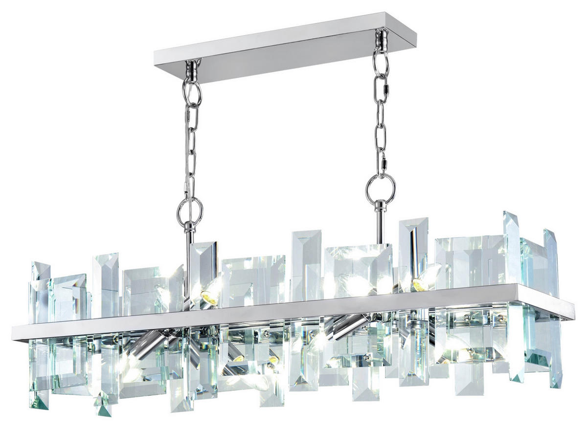 PENDELLEUCHTE 85,5/34/26,5 cm  - Chromfarben, Basics, Glas/Metall (85,5/34/26,5cm) - MAYTONI