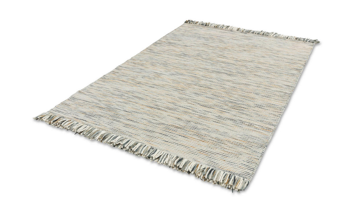 HANDWEBTEPPICH 200/300 cm Arina Blau rechteckig  - Blau, Basics, Textil (200/300cm) - Schöner Wohnen