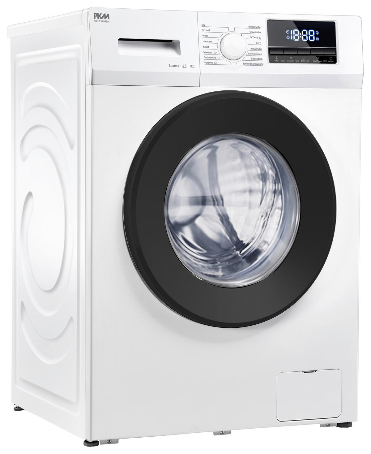 WASCHMASCHINE WA7-ES1416DAI  - Weiß, Trend, Glas/Kunststoff (59,5/85/49,5cm) - PKM