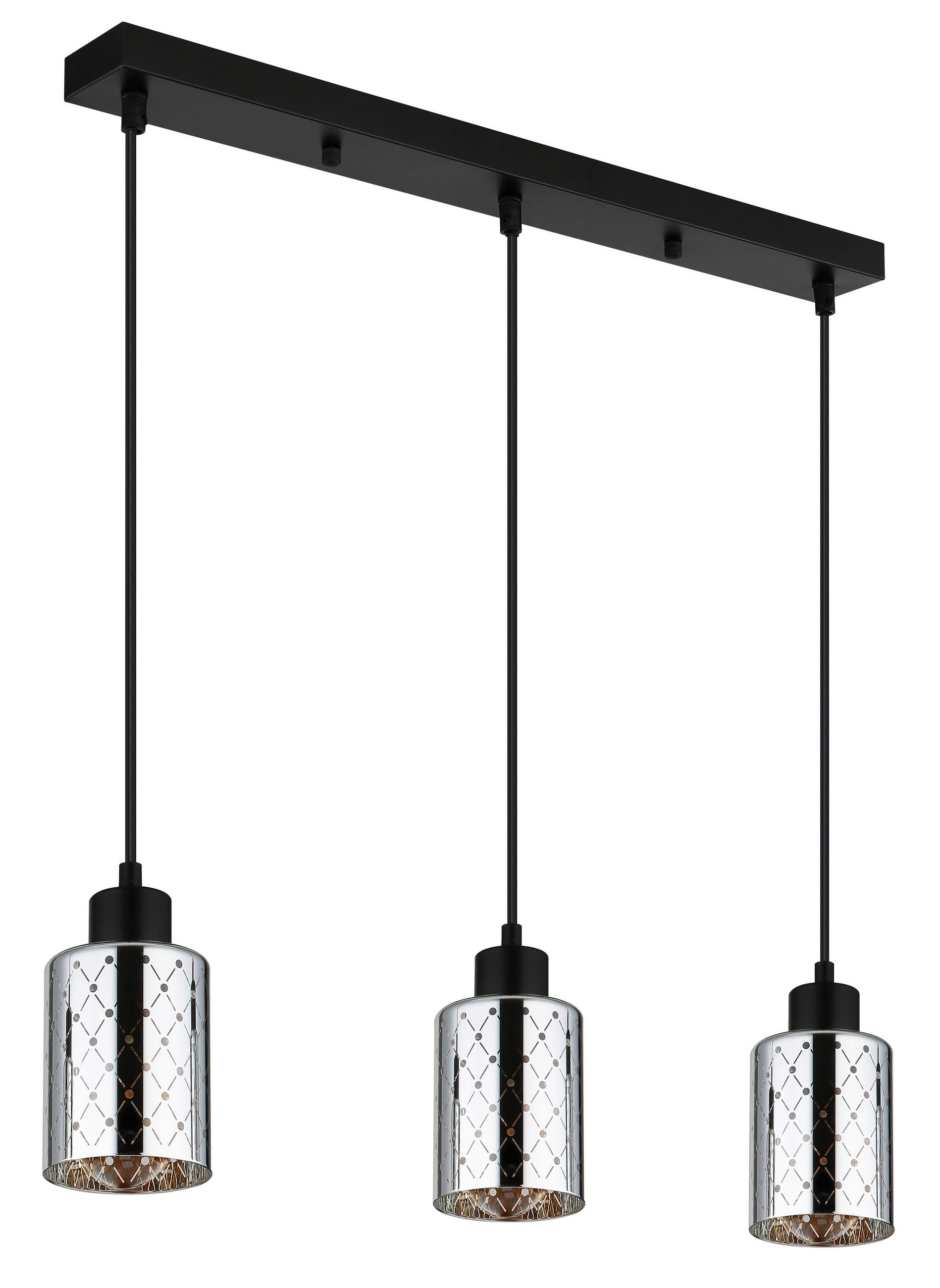 HÄNGELEUCHTE 59/9/120 cm  - Klar/Chromfarben, Basics, Glas/Kunststoff (59/9/120cm) - Globo