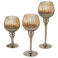 WINDLICHT - Braun, Trend, Glas (10/20cm) - Ambia Home