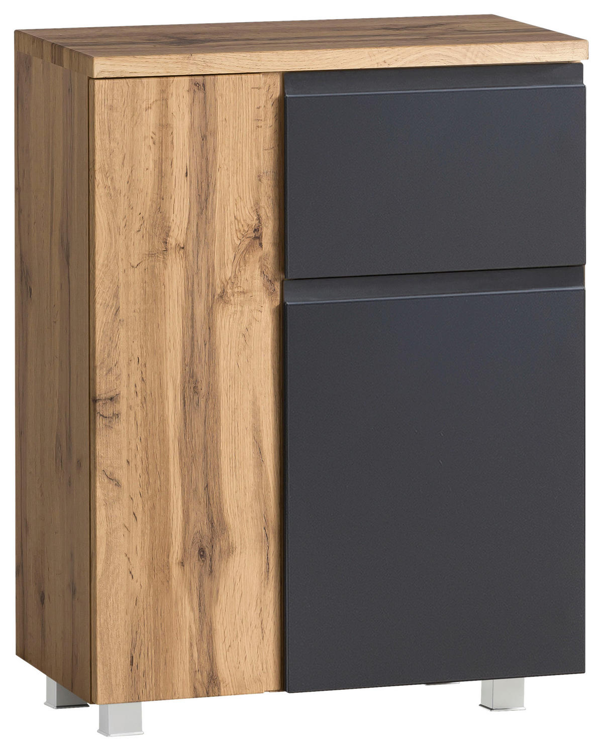 UNTERSCHRANK 65/79/35 cm   - Eiche Wotan/Grau, MODERN, Holzwerkstoff (65/79/35cm) - Held