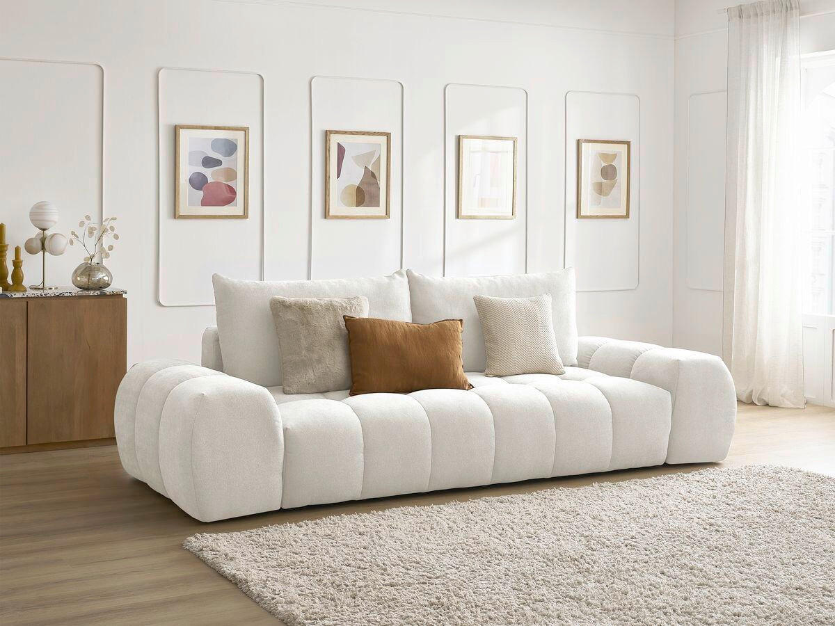 XXXLutz 3-Sitzer-Sofa Everest Weiß 278x90x115 cm