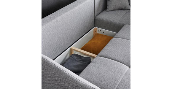 ECKSOFA in Samt Grün  - Schwarz/Grün, Design, Textil/Metall (250/191cm) - Carryhome