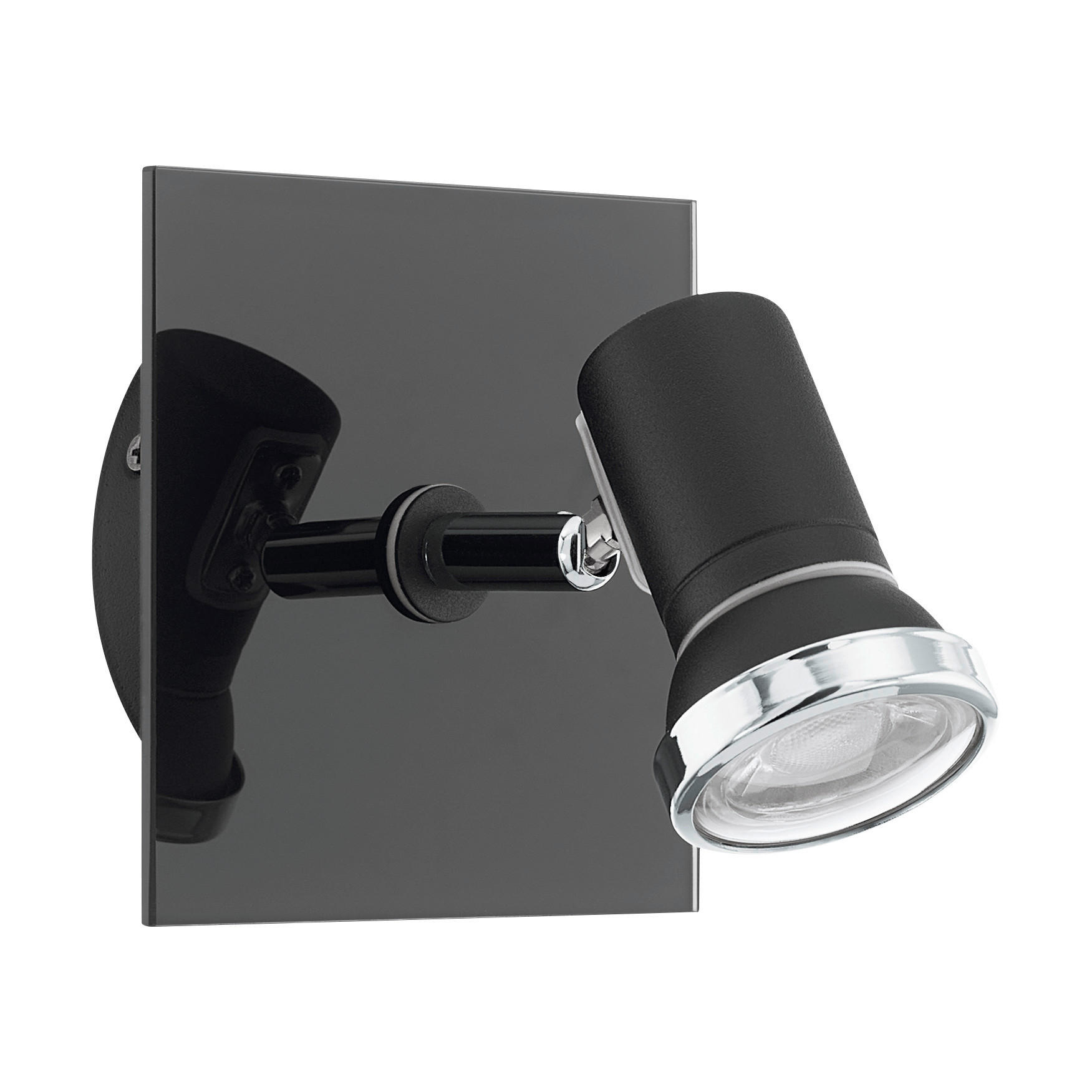 BADEZIMMER-WANDLEUCHTE - Weiß, KONVENTIONELL, Glas/Metall (12/12cm) - Eglo