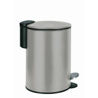 KOSMETIKEIMER SILENCE 3 L  - Platinfarben/Schwarz, Basics, Kunststoff/Metall (17/23,6cm) - Kleine Wolke