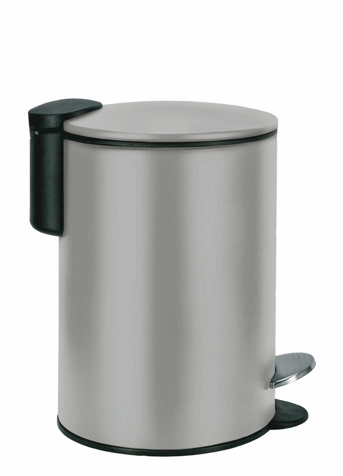 KOSMETIKEIMER SILENCE 3 L  - Platinfarben/Schwarz, Basics, Kunststoff/Metall (17/23,6cm) - Kleine Wolke