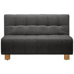 SCHLAFSOFA  in Webstoff Anthrazit  - Anthrazit/Naturfarben, Design, Holz/Textil (145/92/102cm) - Novel