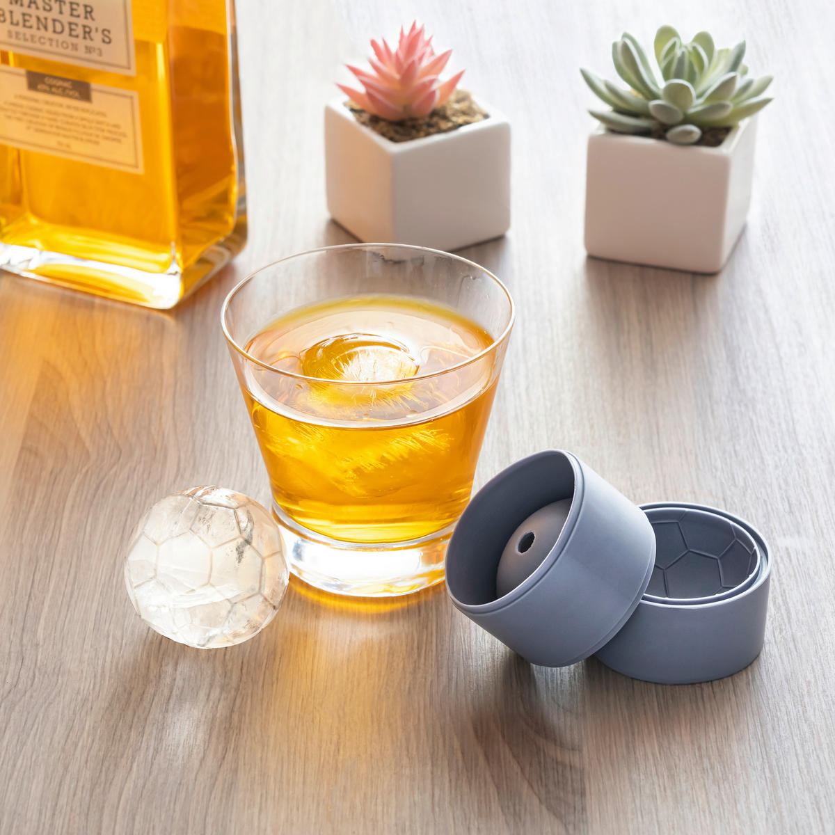 FORMA NA ĽAD - sivá, Basics, plast (6/7/12,5cm) - Kikkerland