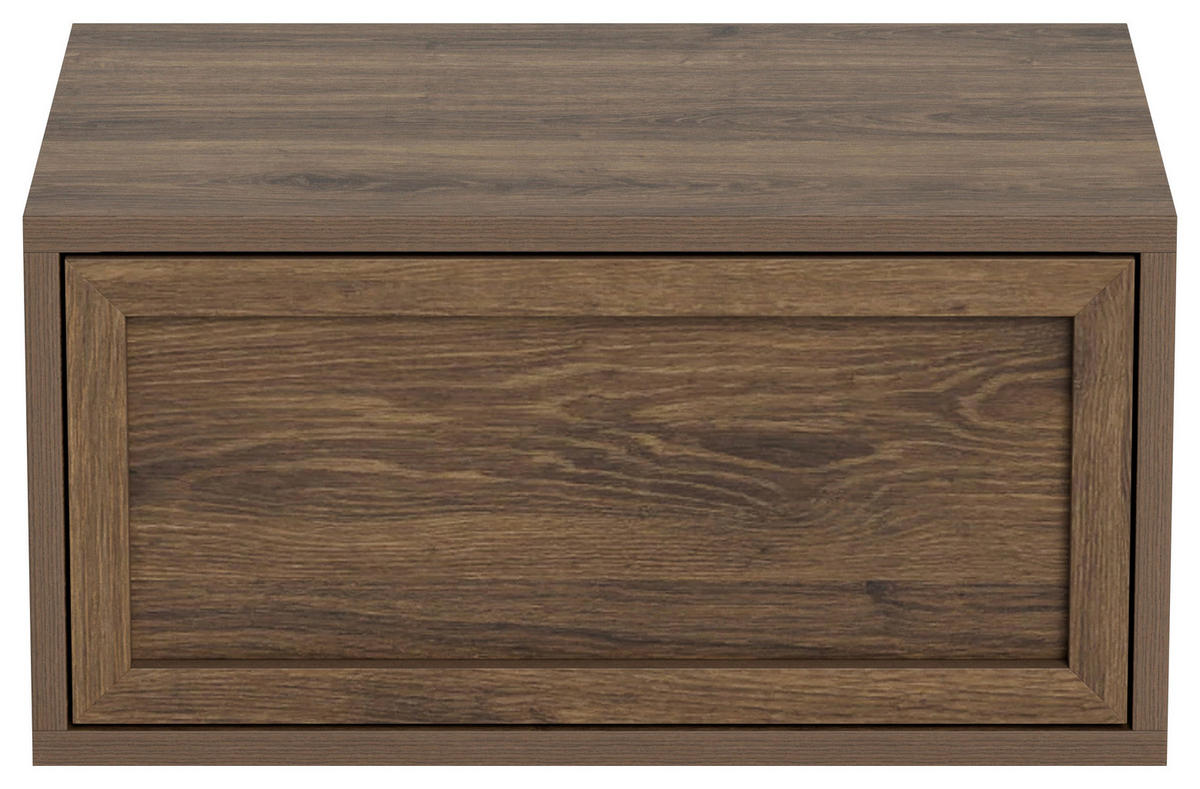 NACHTSCHRANK 46/23/30 cm  - Eiche dunkel, MODERN, Holzwerkstoff (46/23/30cm) - VanDerken