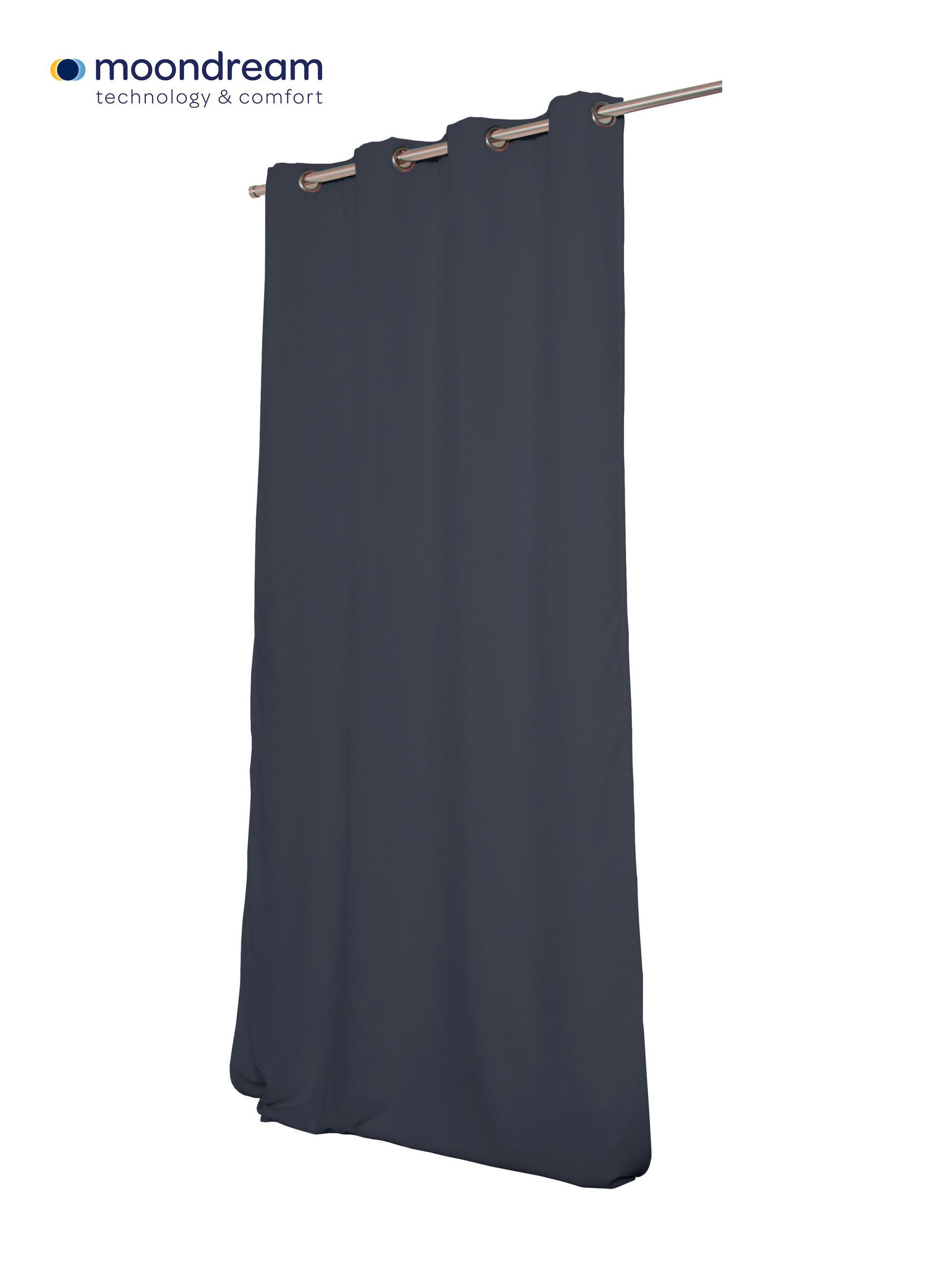 VERDUNKELUNGSVORHANG Verdunkelung  - Grau, Basics, Textil (145/260cm)