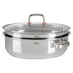 BRÄTER 9 L  - Klar/Edelstahlfarben, Design, Glas/Metall (41/34/24,5cm) - Homeware Profession.