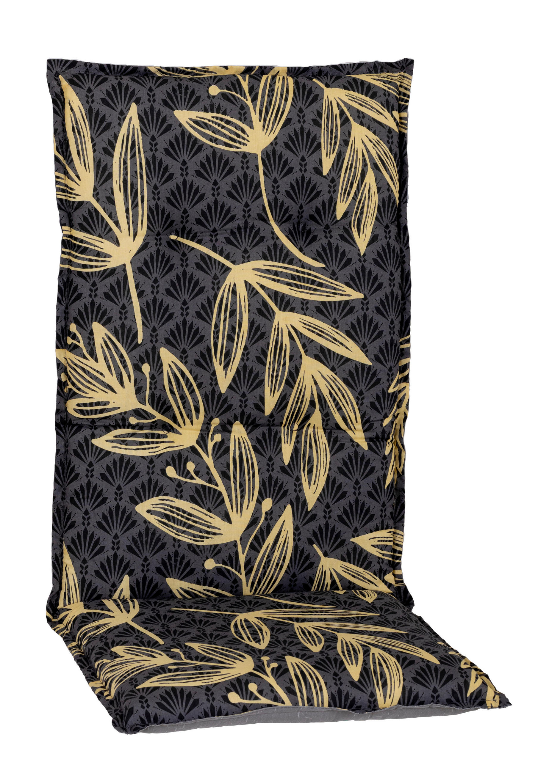 Hochlehnerauflage Genf 120x48 cm Braun/ Weiß