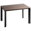 ESSTISCH in Metall, Holzwerkstoff 120/80/75 cm   - Schwarz/Braun, Design, Holzwerkstoff/Metall (120/80/75cm) - Novel