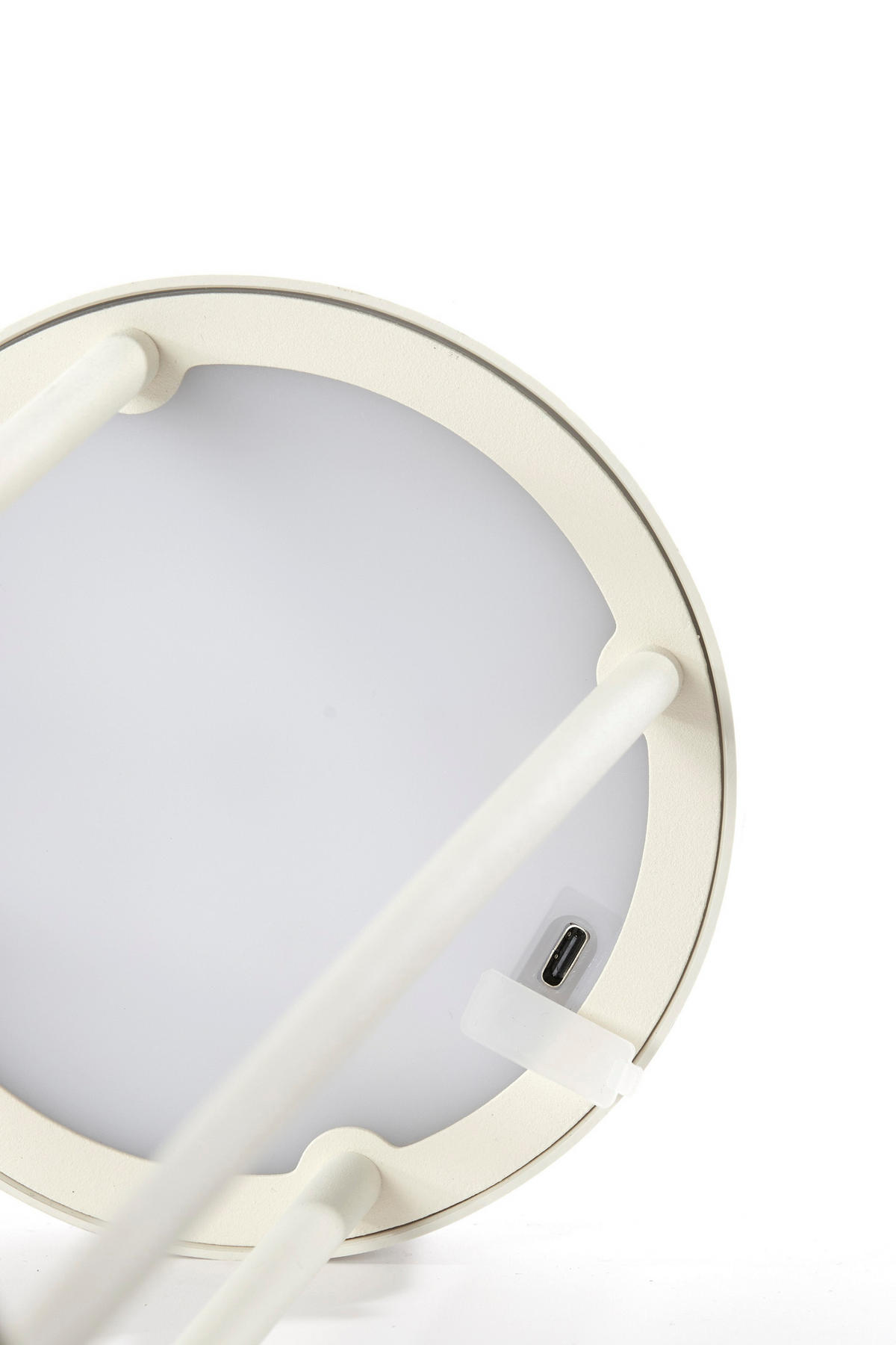 LED-TISCHLEUCHTE 13/50 cm   - Creme, Trend, Kunststoff/Metall (13/50cm) - Light & Living