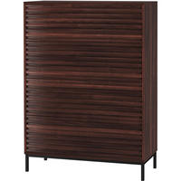 HIGHBOARD  in 80/110/35 cm  - Schwarz/Braun, Design, Holzwerkstoff/Metall (80/110/35cm) - MID.YOU