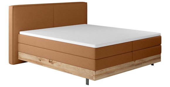 BOXSPRINGBETT 180/200 cm  in Braun  - Schwarz/Braun, Natur, Holz/Textil (180/200cm) - Valnatura