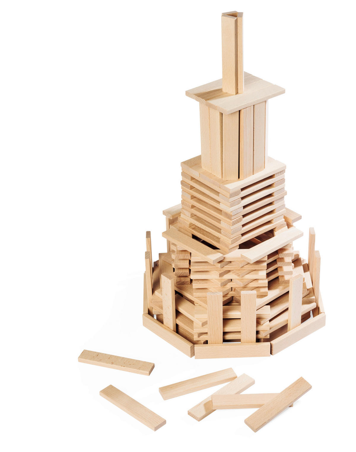 STECKBAUSTEINE - Hellbraun, Basics, Holz (25/14/31cm) - Eichhorn