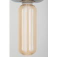 LED-HÄNGELEUCHTE Musica 13/180 cm  - Bernsteinfarben/Grau, LIFESTYLE, Glas/Metall (13/180cm) - Novel