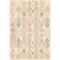 VINTAGE-TEPPICH Ondea Parviza 200/290 cm  in Sandfarben, Hellrosa, Blaugrau  - Sandfarben/Hellrosa, LIFESTYLE, Kunststoff/Textil (200/290cm) - Lindorug